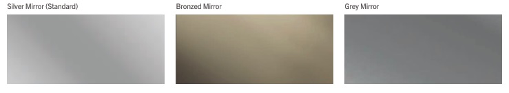 Glide mirror colour options