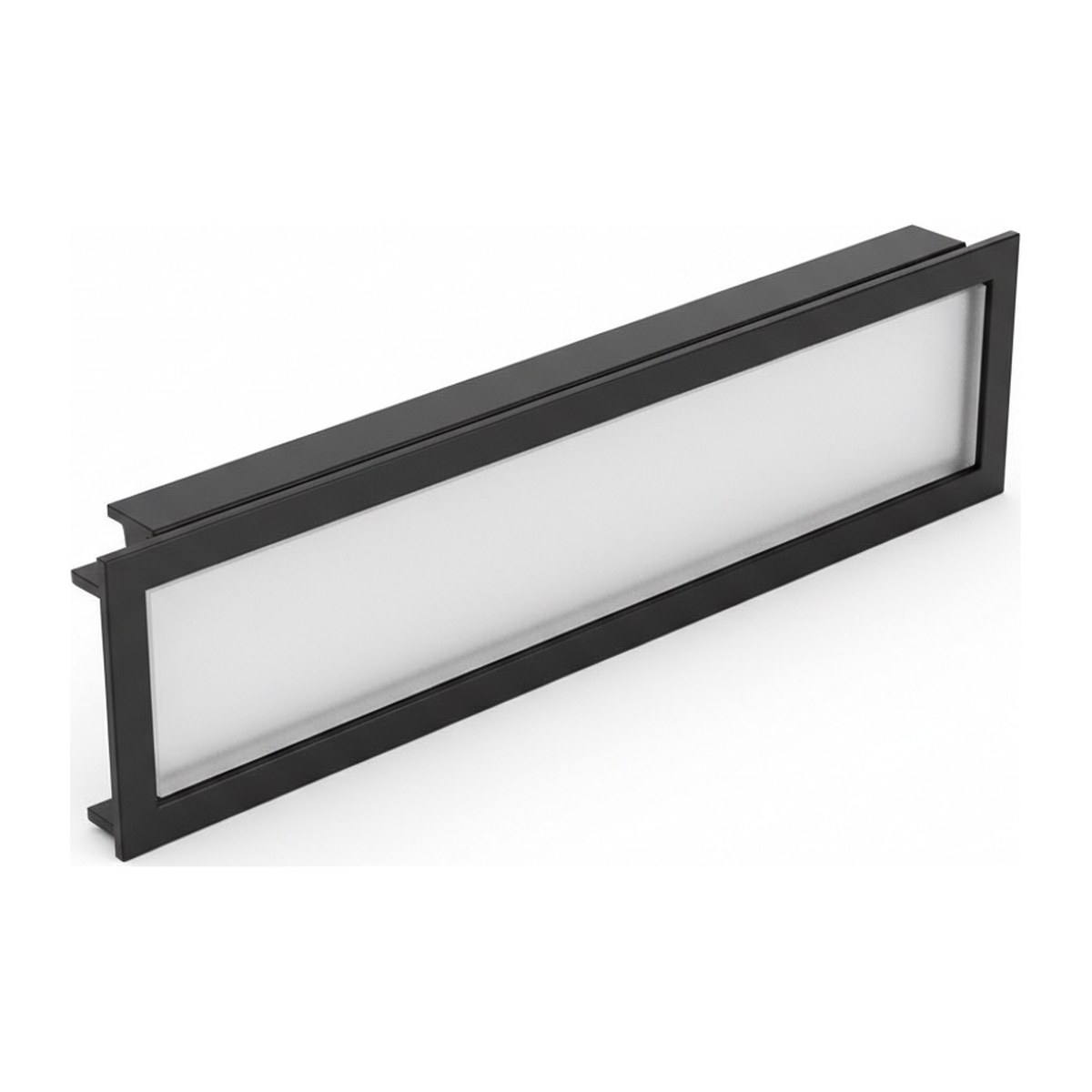 BLACK.. Recesser Extrusion With Difuser 1m (LHS3601BK)