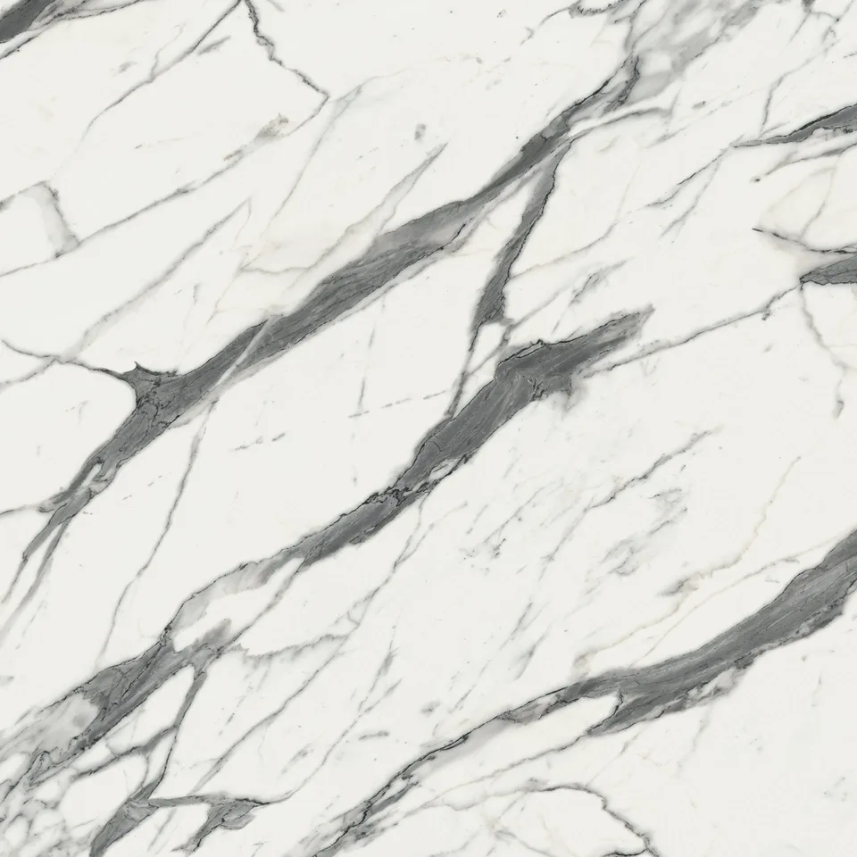 Large sample of the Calacatta Marble marble inspired kitchen worktop finish