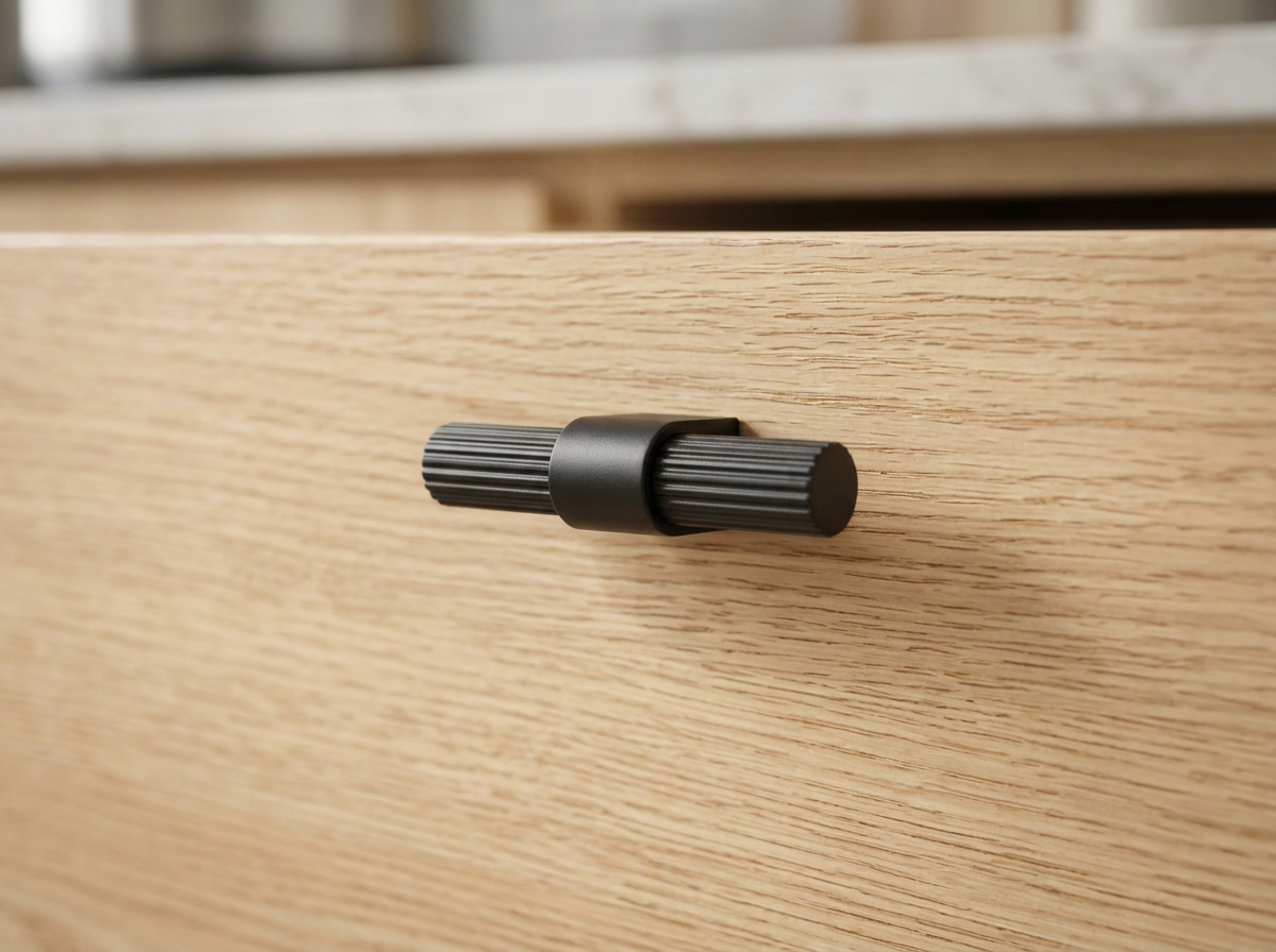DK024BL — Cavello handle in Matt Black finish