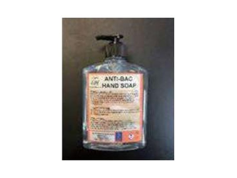 Anti-bacterial hand soap pump bottle