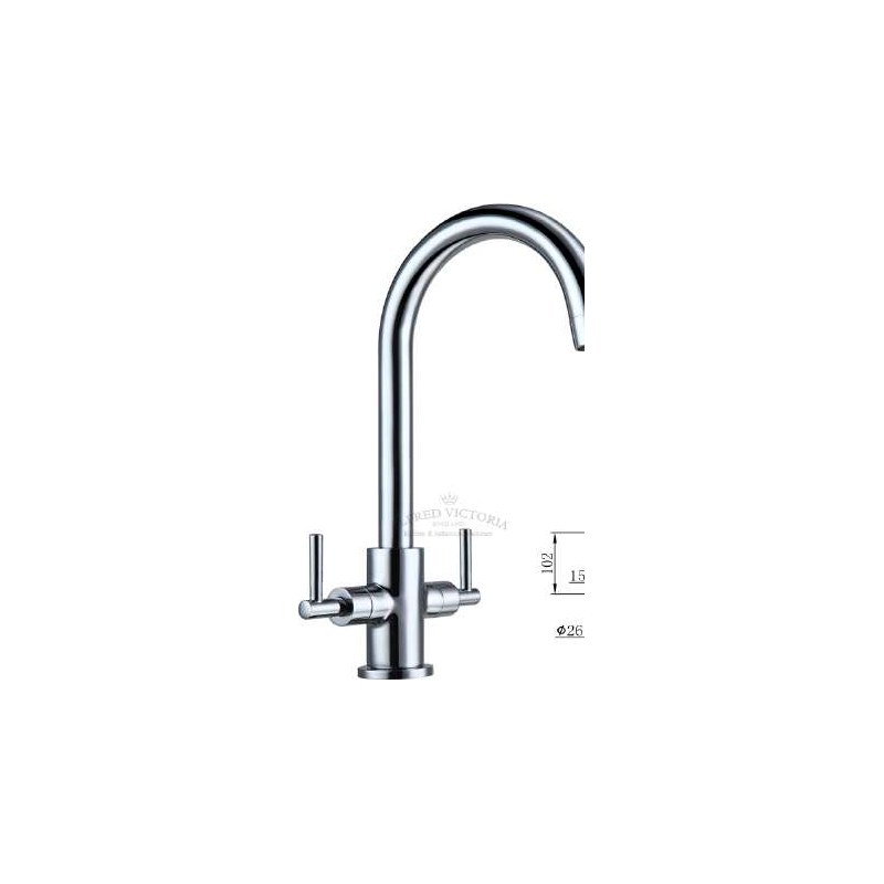 Alfred Victoria Brooklyn G77 kitchen tap in chrome