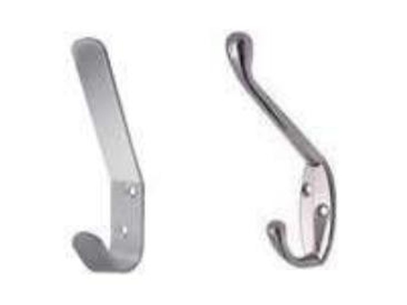 Modern and standard hat and coat hooks