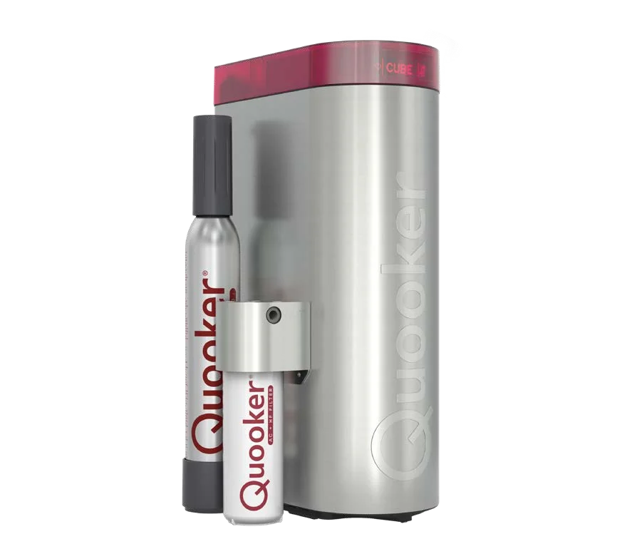 Quooker CUBE chilled water unit with CO₂ cylinder
