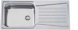 Evo 105 single bowl inset kitchen sink, item EVO105
