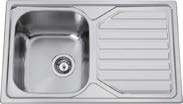 Okio 80 Plus single bowl inset kitchen sink, item OKIO80PLUS