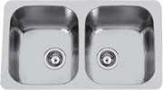 Rodi Duo 80 double bowl double bowl undermount kitchen sink, item RODIRHDUO80