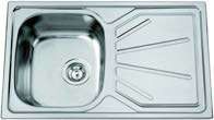 Rovigo Flat single bowl inset kitchen sink, item ROVIGOFLAT