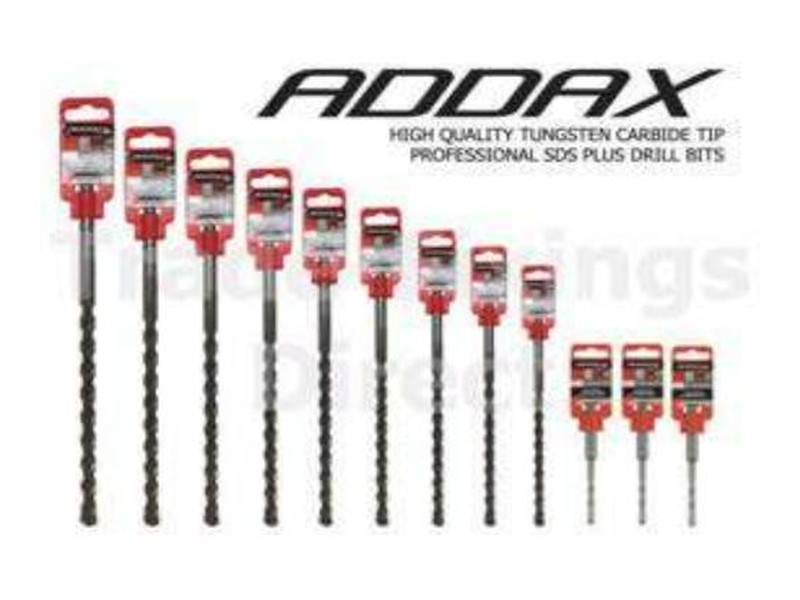 Addax SDS Plus hammer drill bit range