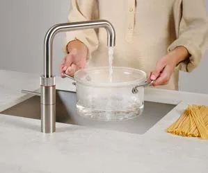 Quooker tap used for boiling pasta