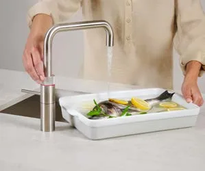 Quooker tap used for poaching fish